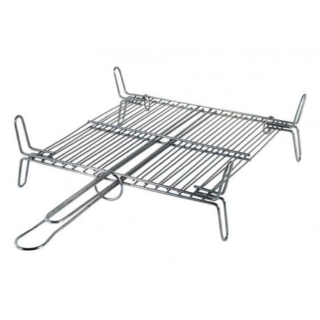 Double grille à Barbecue en inox (30x35cm)