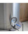Cuve brassage inox 60 litres avec thermomètre, vanne, fond filtrant