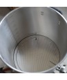 Cuve brassage inox 60 litres avec thermomètre, vanne, fond filtrant