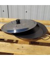 Poêle en inox anti-adhésif 28cm + couvercle - Spécial induction