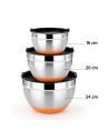 Bol en inox avec couvercle 1.6litres