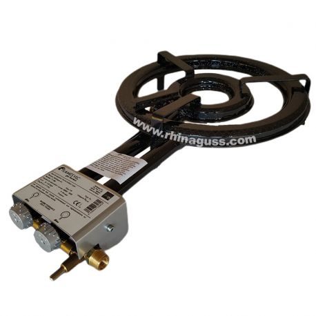 Brûleur propane surpuissant 38cm haut de gamme avec thermocouple + veilleuse - 17kW