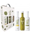 Coffret cadeau de 3 bouteilles d'huiles d'olive qualité Premium Olimedi - 3 x 0,5L