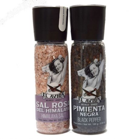 Sel rose de l'Himalaya + poivre noir