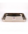 Plat à rotir rectangle en inox x cm BRA 