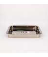 Plat à rotir rectangle en inox x cm BRA 