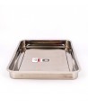 Lot de deux plat à rotir rectangle en inox x cm et x cm BRA