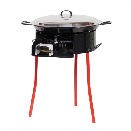 Kit à paella - BBQ50 pour 20 personnes - Plat émaillé 60cm