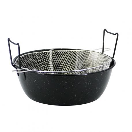 Friteuse à gaz émaillée 3 litres 25cm