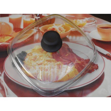 Couvercle Pyrex dôme carré 28 X 28 cm